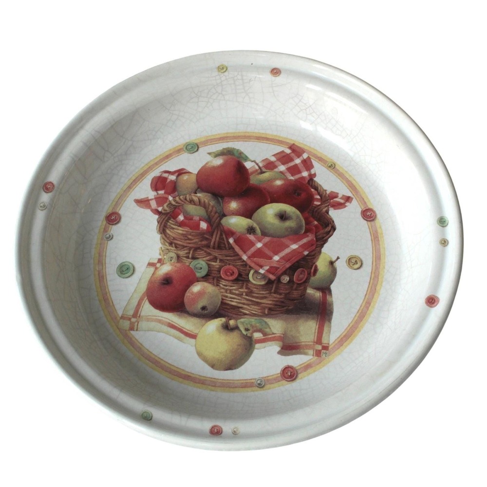 Vintage Marklein Bastin Apple Basket Bowl 1997 Decorative Kitchenware